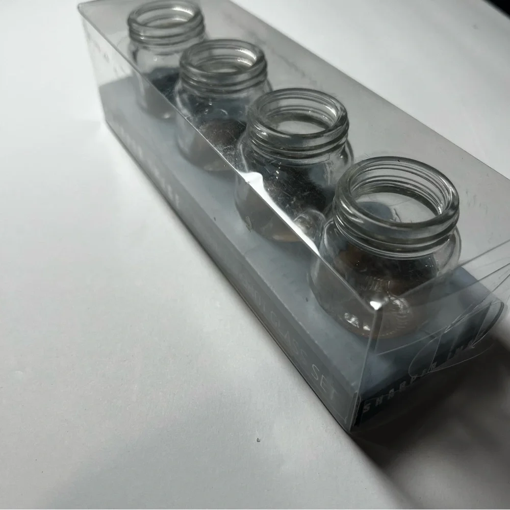 NEW Sharper Image Shot Glasses Mason Jars